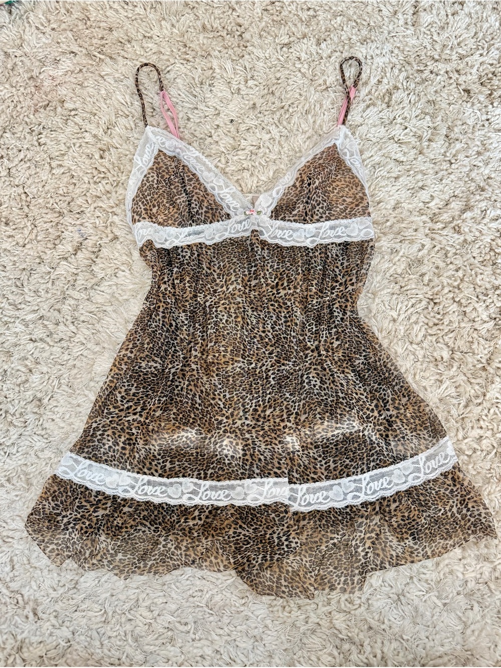Victoria’s Secret Leopard Print Babydoll Lingerie
Size L